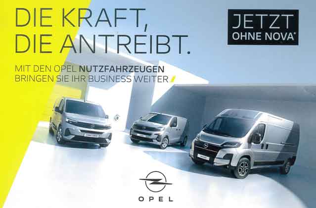 Nutzfahrzeuge bei Opel
